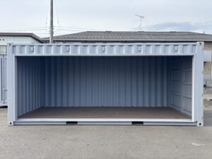 【東北】中古20ft　左パネルフルサイドシャッター付きコンテナ【U7757543】