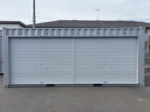 【東北】中古20ft　左パネルフルサイドシャッター付きコンテナ【U7757543】