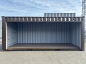 【東北】中古20ft　右パネルフルサイドシャッター付きコンテナ【U7757287】