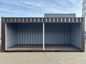 【東北】中古20ft　右パネルフルサイドシャッター付きコンテナ【U7757287】