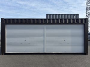 【東北】中古20ft　右パネルフルサイドシャッター付きコンテナ【U7757287】