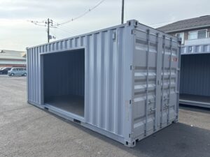 【東北】中古20ft　左パネル3mシャッター付きコンテナ【U1001146】