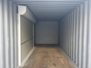 【東北】中古20ft　左パネル3mシャッター付きコンテナ【U1001146】