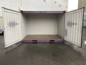 【神戸】中古12FT ドライスチールコンテナ　　TKCU136013