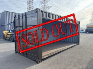 【東北】中古20ft　右パネルフルサイドシャッター付きコンテナ【U7757287】