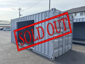 【東北】中古20ft　左パネル3mシャッター付きコンテナ【U1001146】