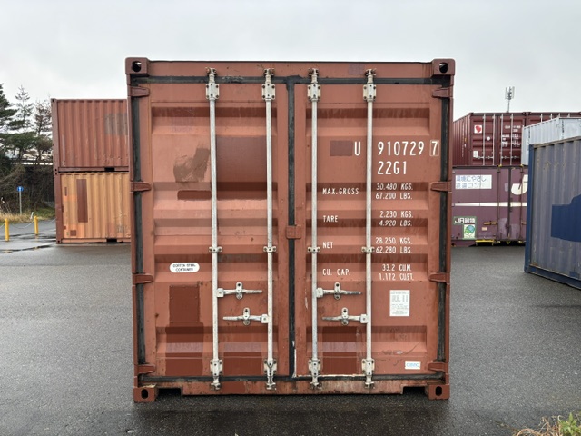 【北陸】中古20ft ドライスチールコンテナ（未塗装）U 9107297