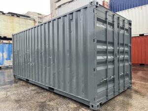【横浜】中古20FTドライスチールコンテナ　右パネル フルシャッター付き(U1412080)