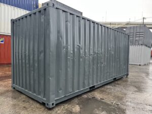 【横浜】中古20FTドライスチールコンテナ　右パネル フルシャッター付き(U1412080)