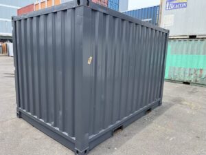 【横浜】中古12FTドライスチールコンテナ　外装塗装、ドア面シャッター付き(DM80425)