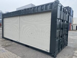 【横浜】中古20FTドライスチールコンテナ　左パネル フルシャッター付き(U2781957)