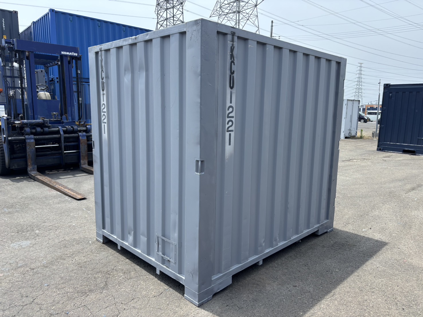 【東北】中古6ft　ドライスチールコンテナ（波板タイプ）【TKCU1221】