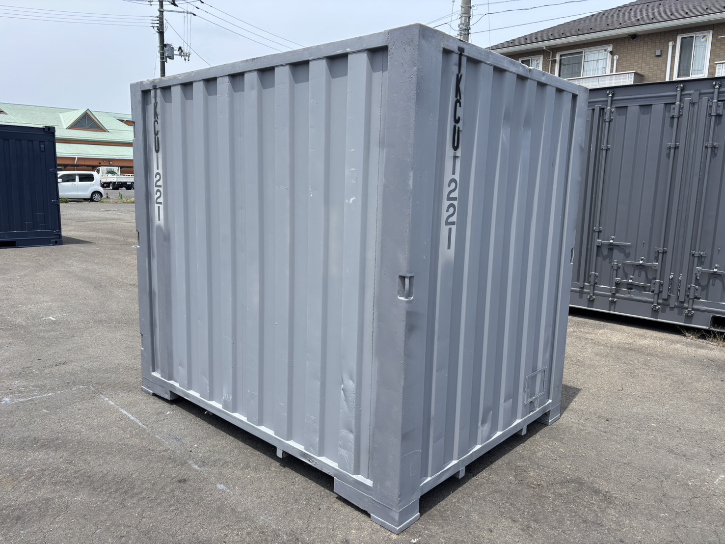 【東北】中古6ft　ドライスチールコンテナ（波板タイプ）【TKCU1221】
