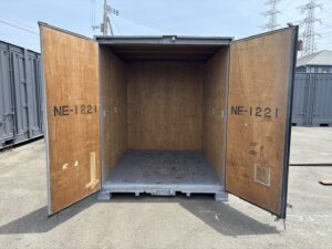 【東北】中古6ft　ドライスチールコンテナ（波板タイプ）【TKCU1221】