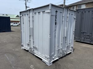 【東北】中古6ft　ドライスチールコンテナ　※L面扉仕様【TKCU9408】