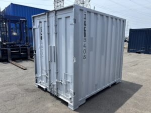 【東北】中古6ft　ドライスチールコンテナ　※L面扉仕様【TKCU9408】
