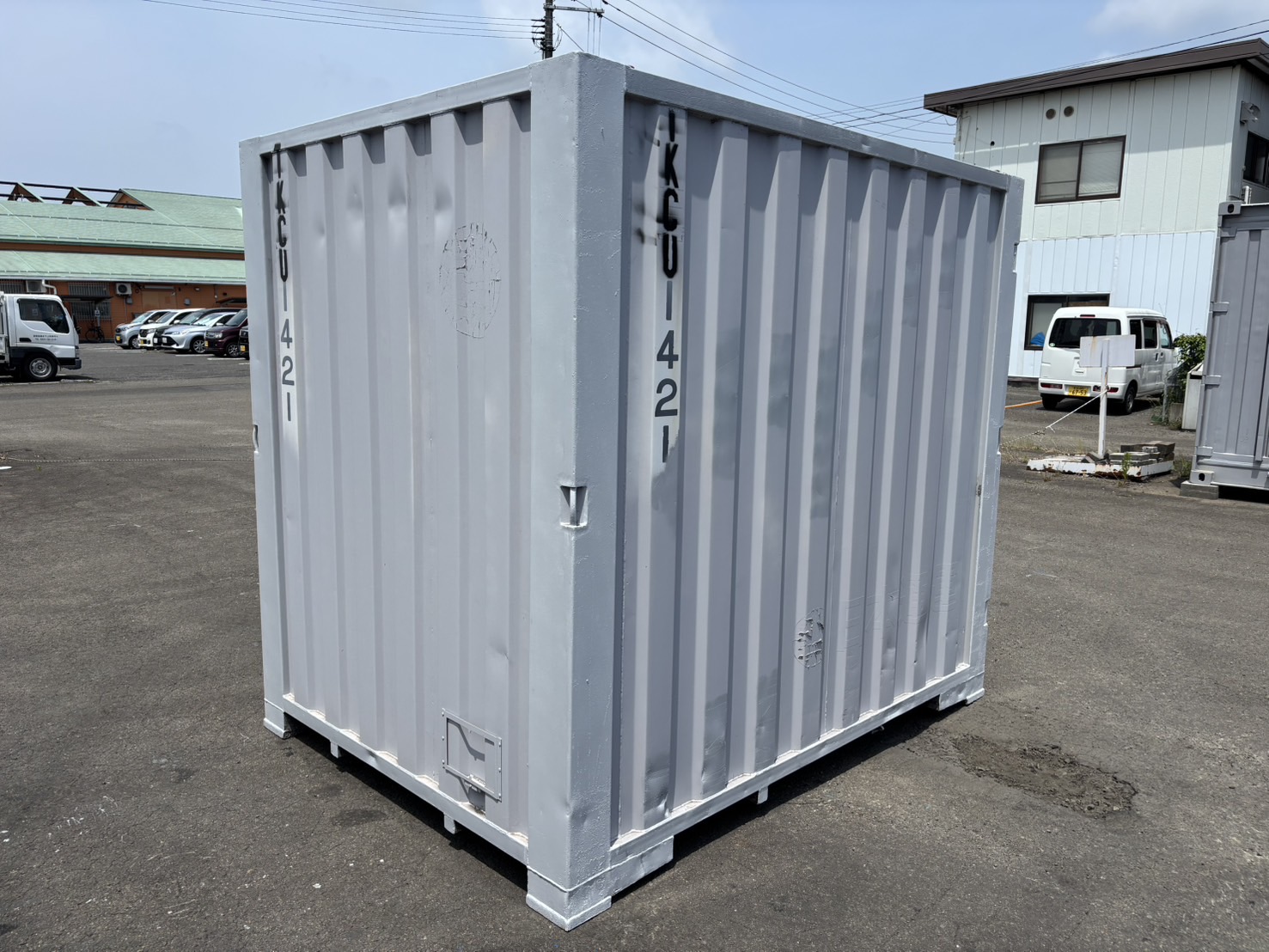 【東北】中古6ft　ドライスチールコンテナ（波板タイプ）【TKCU1421】