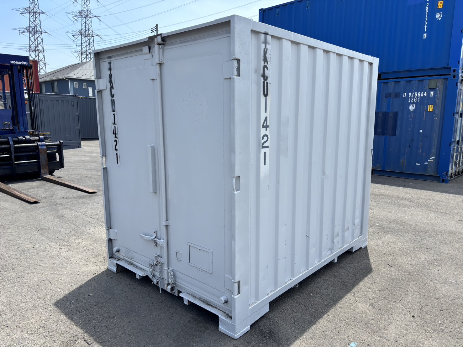 【東北】中古6ft　ドライスチールコンテナ（波板タイプ）【TKCU1421】