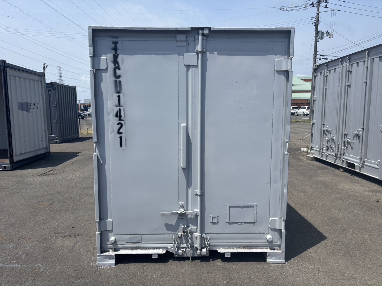 【東北】中古6ft　ドライスチールコンテナ（波板タイプ）【TKCU1421】