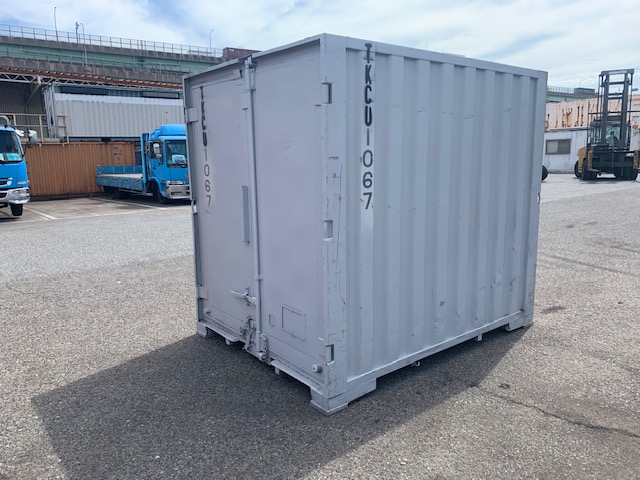 【神戸】中古6FT ドライスチールコンテナ（波板タイプ）TKCU1067