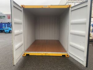 【神戸】中古12FT ドライスチールコンテナ(妻側ドア）　NO.303