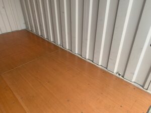 【神戸】中古12FT ドライスチールコンテナ(妻側ドア）　NO.303