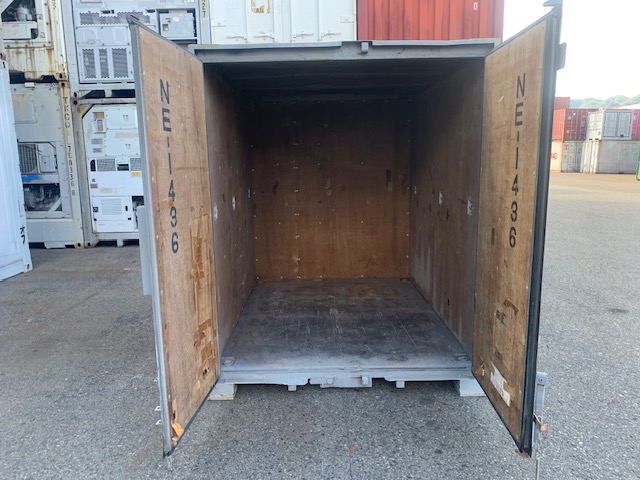 【神戸】中古6FT ドライスチールコンテナ（波板タイプ）TKCU1436