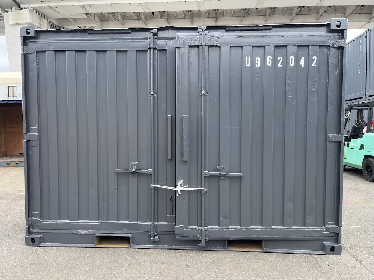 【横浜】中古12FTドライスチールコンテナ N-35塗装付き（U962042）