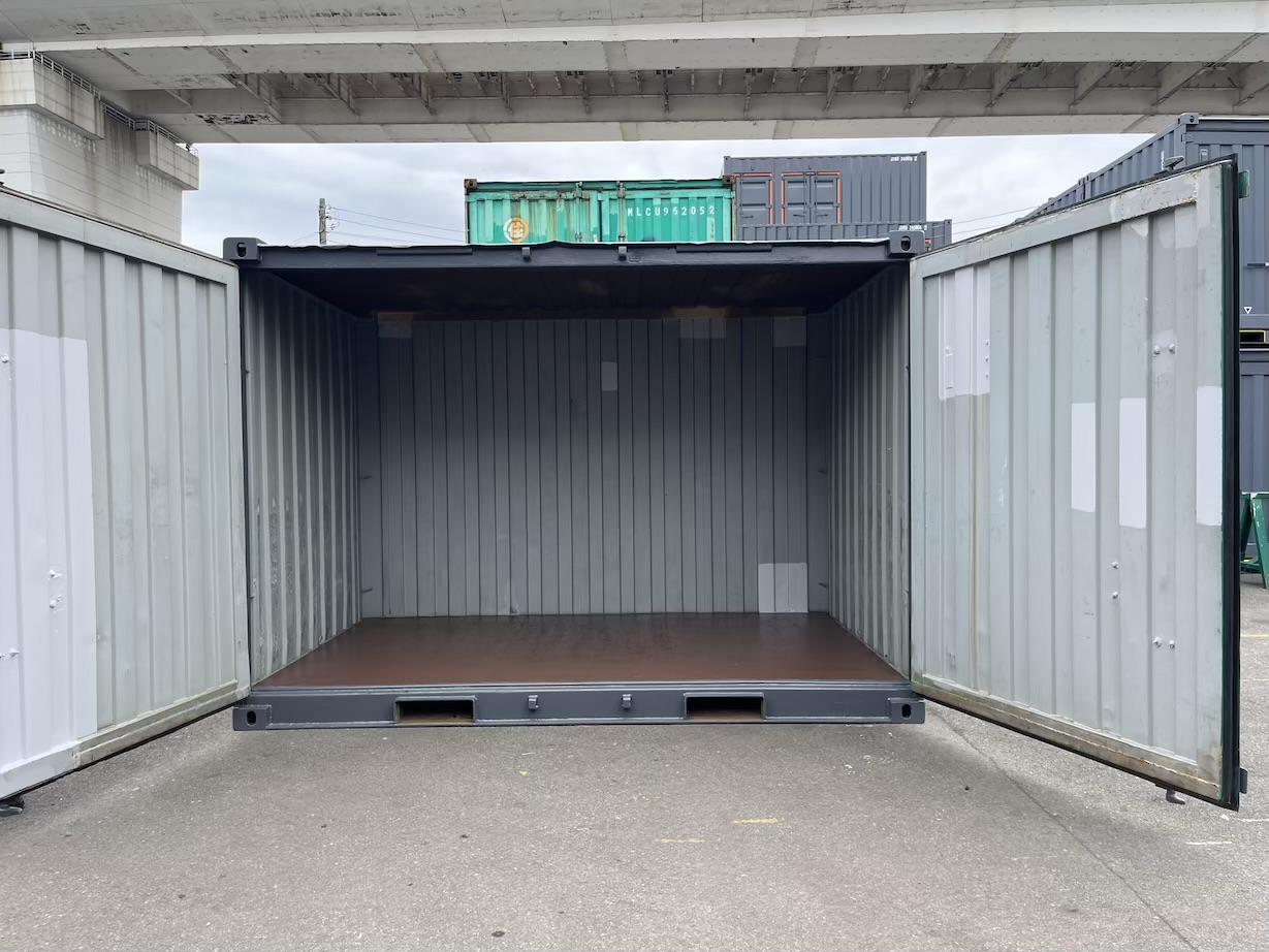 【横浜】中古12FTドライスチールコンテナ N-35塗装付き（U962042）